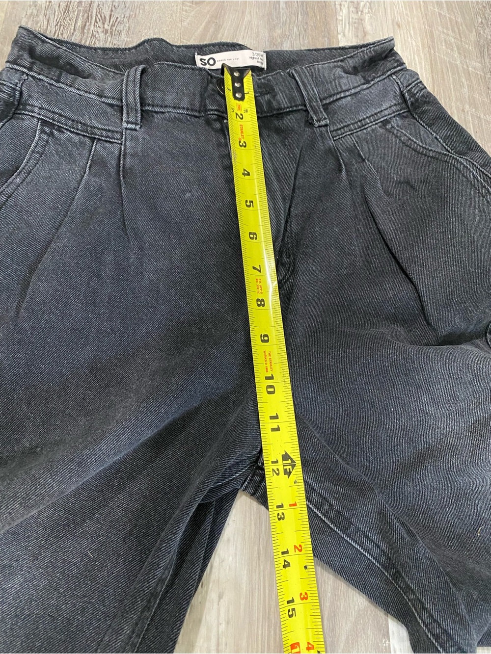 SO Women's Relaxed High-Rise Baggy Jeans — Washed Black - Picture 8 of 8